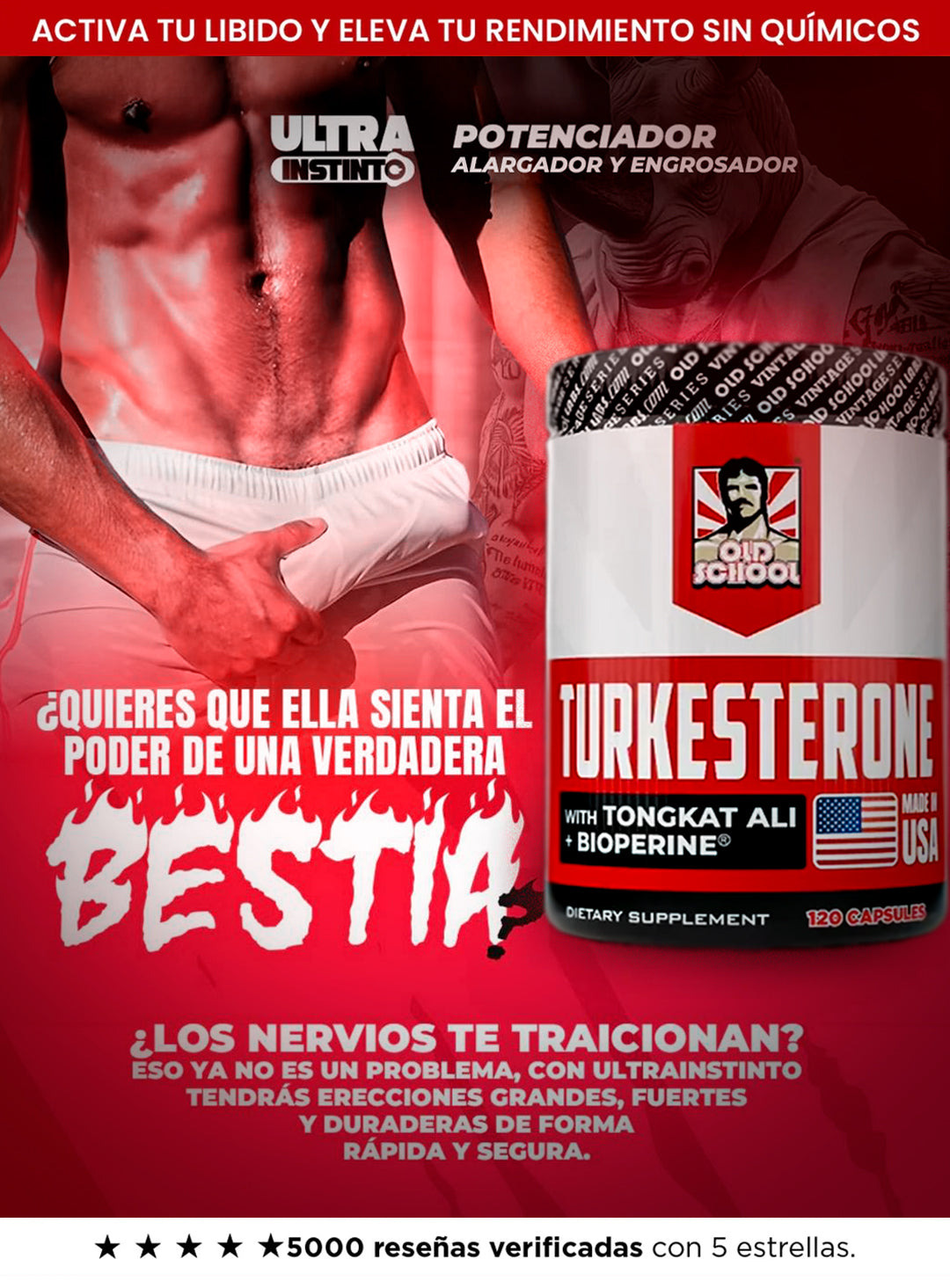 TURKESTERONE ACTIVA TU TEST😈STER0NA AL MÁXIMO