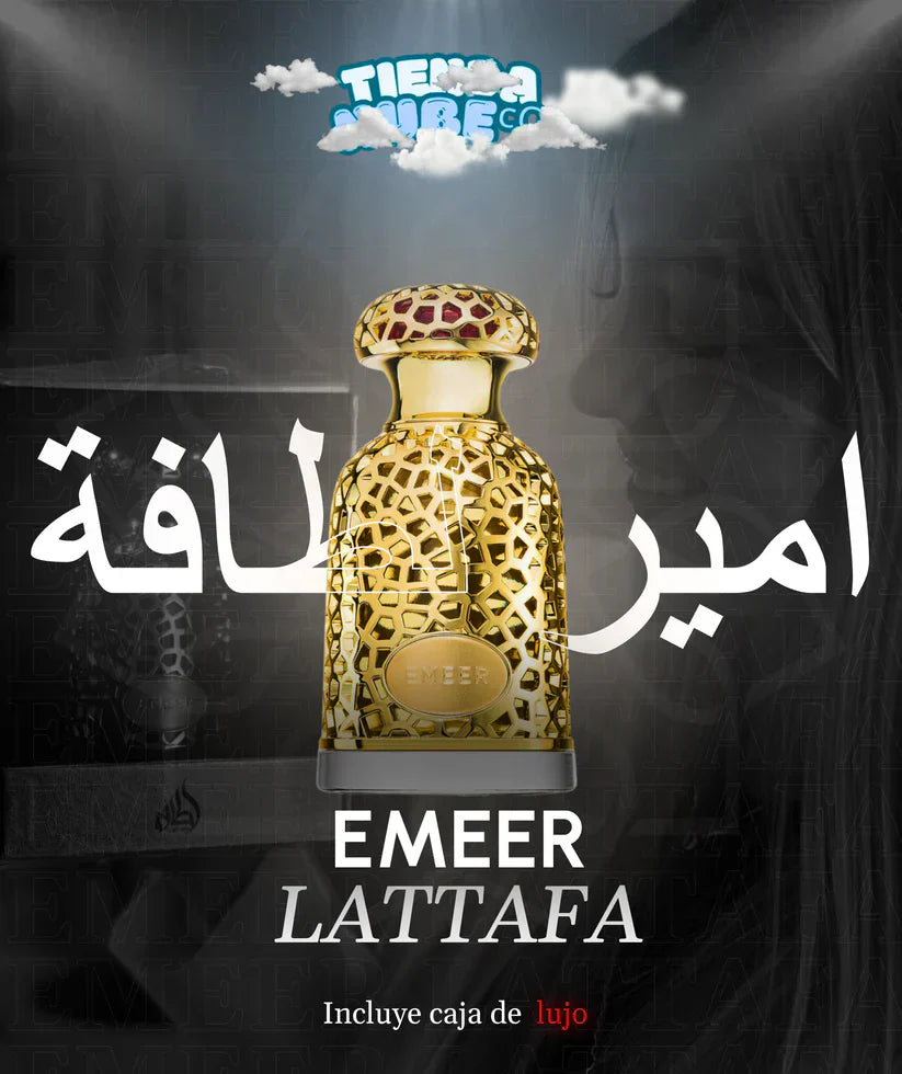 EMMER LATTAFA® ORIGINAL | Fragancia de lujo unisex + ESTUCHE DE LUJO CON LUCES - OBSEQUIO