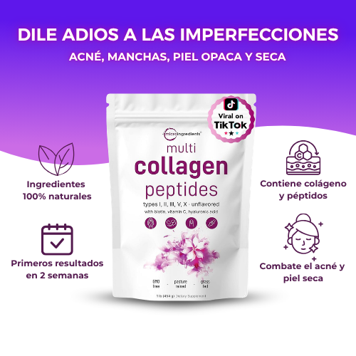 Collagen Peptides 500gr | Recupera la belleza de tu cuerpo de forma natural